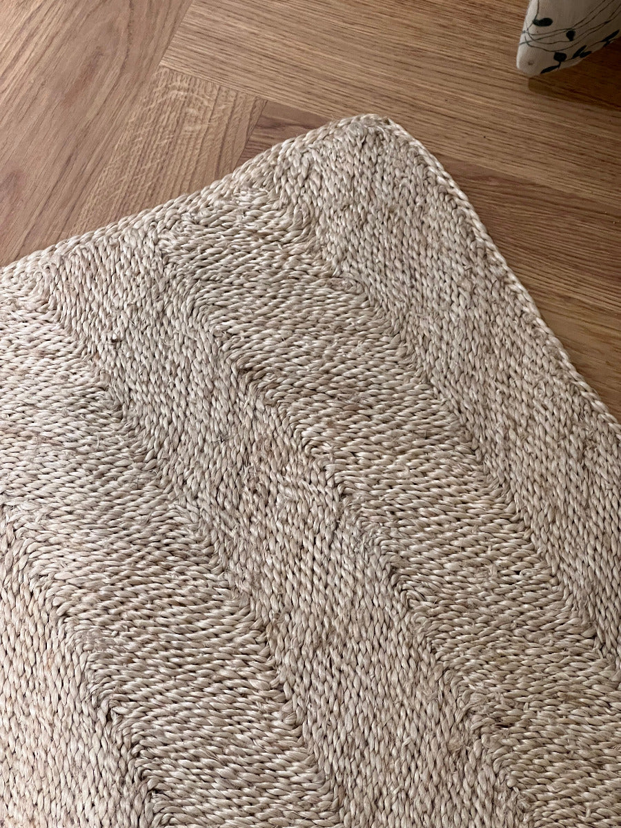 Zig-Zag Tæppe-Natur