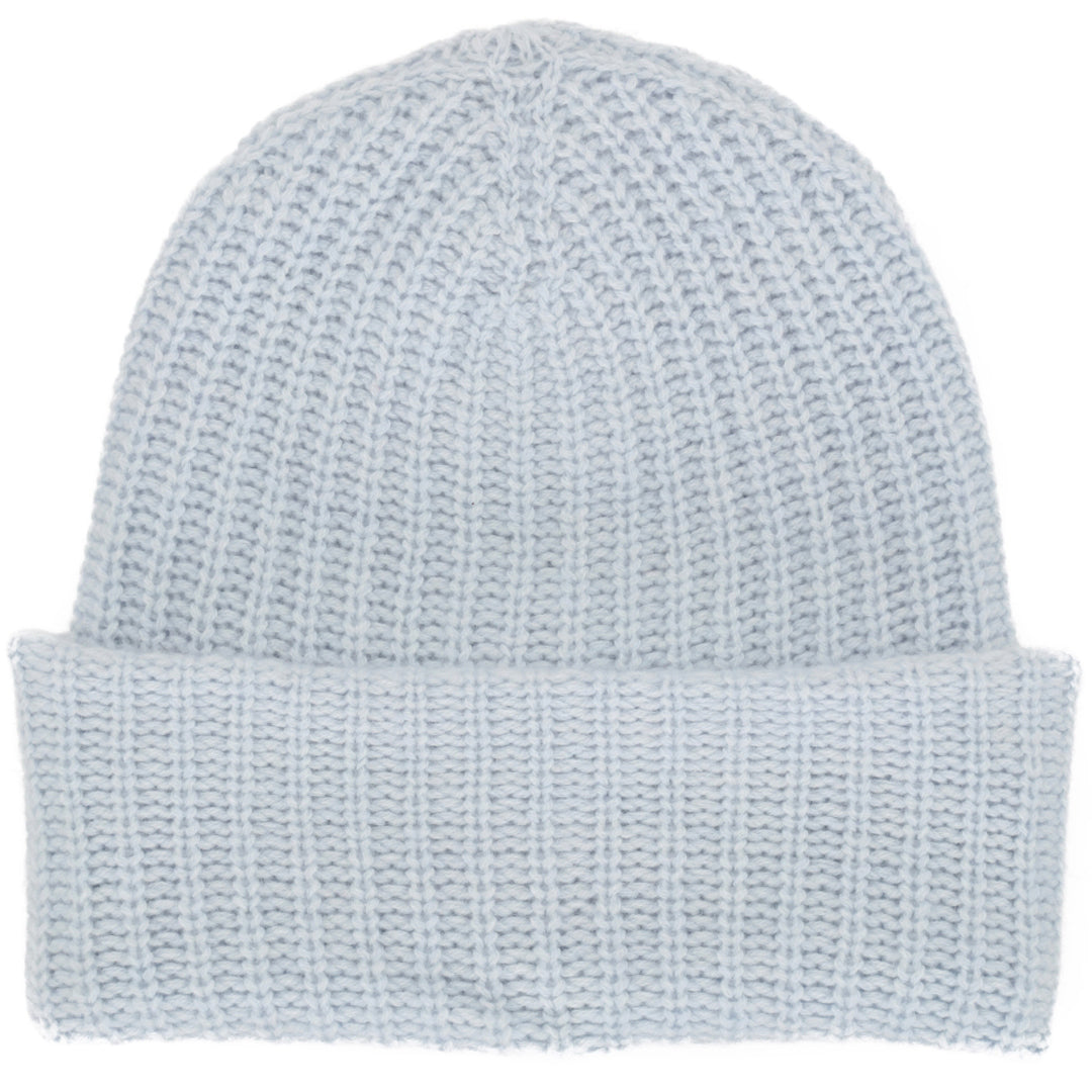 Ribbed Cashmere Beanie - Heaven 