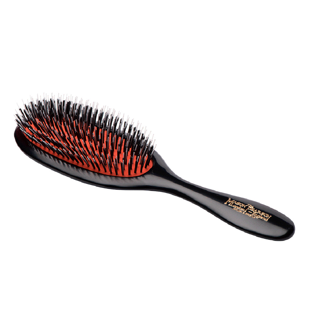 Handy Bristle & Nylon Hairbrush - Dark Ruby 