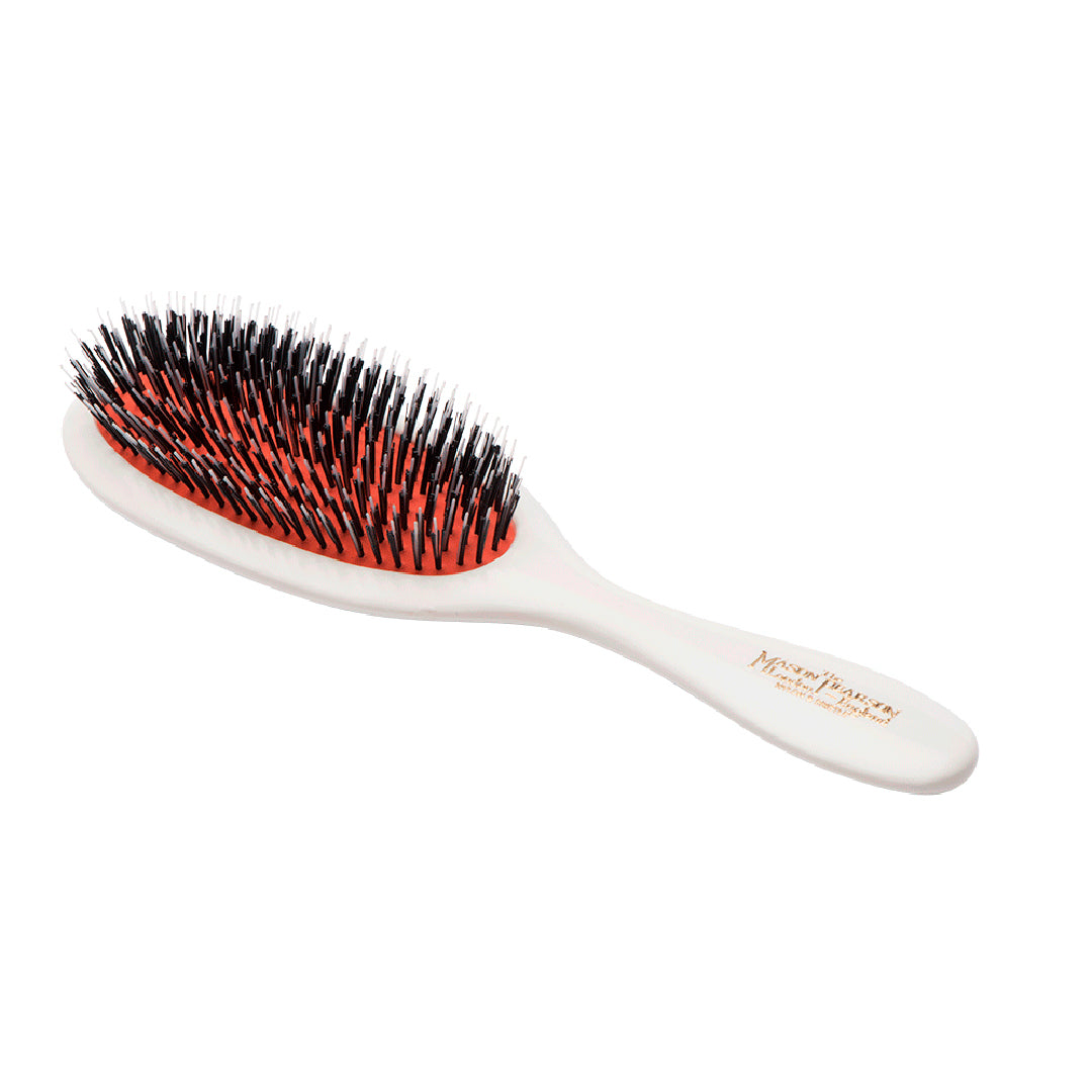 Handy Bristle & Nylon Hair Brush - Ivory 