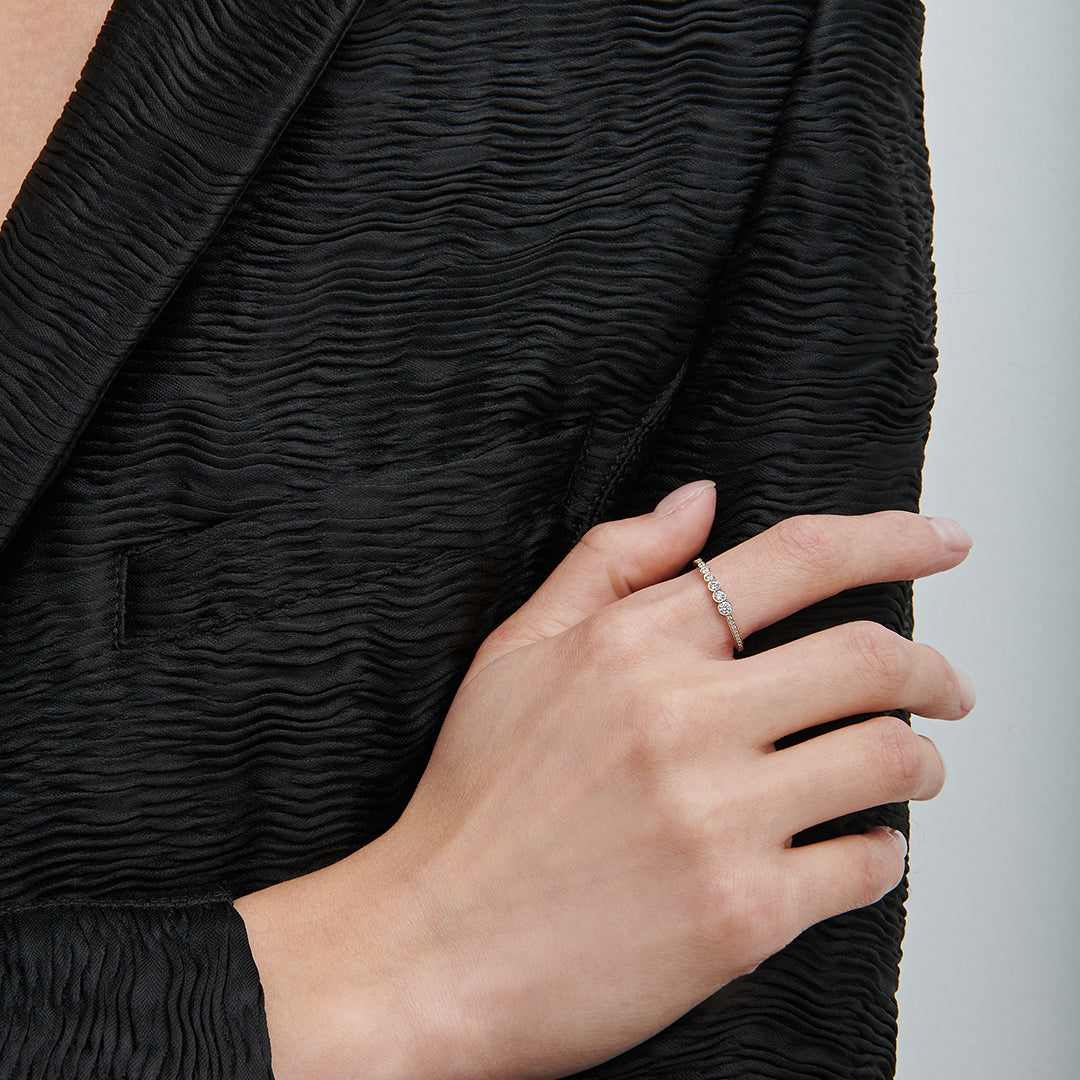 Pleine Lune Pavé Ring