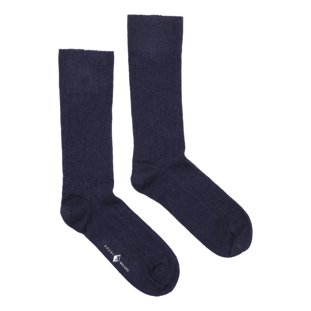 Ribbed Cashmere Socks - 