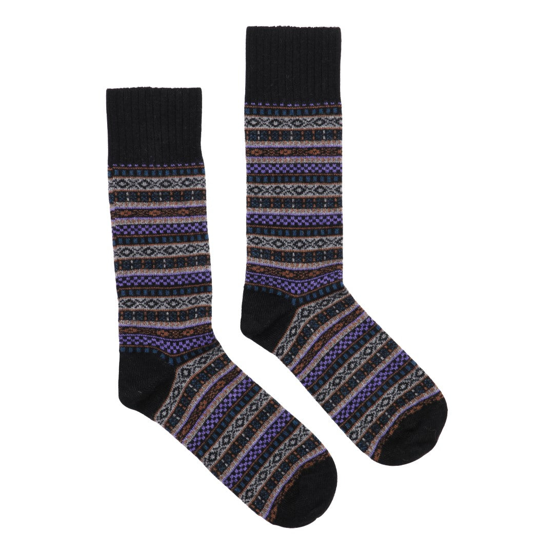 Cashmere Strømper - Black Multi