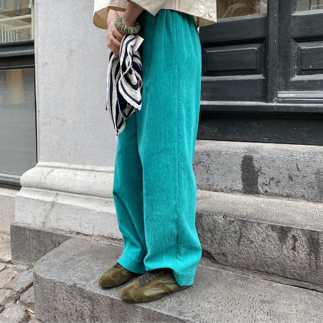 May Pants - Emerald Green Corduroy