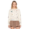 Claira embroidered Cardigan - Cream