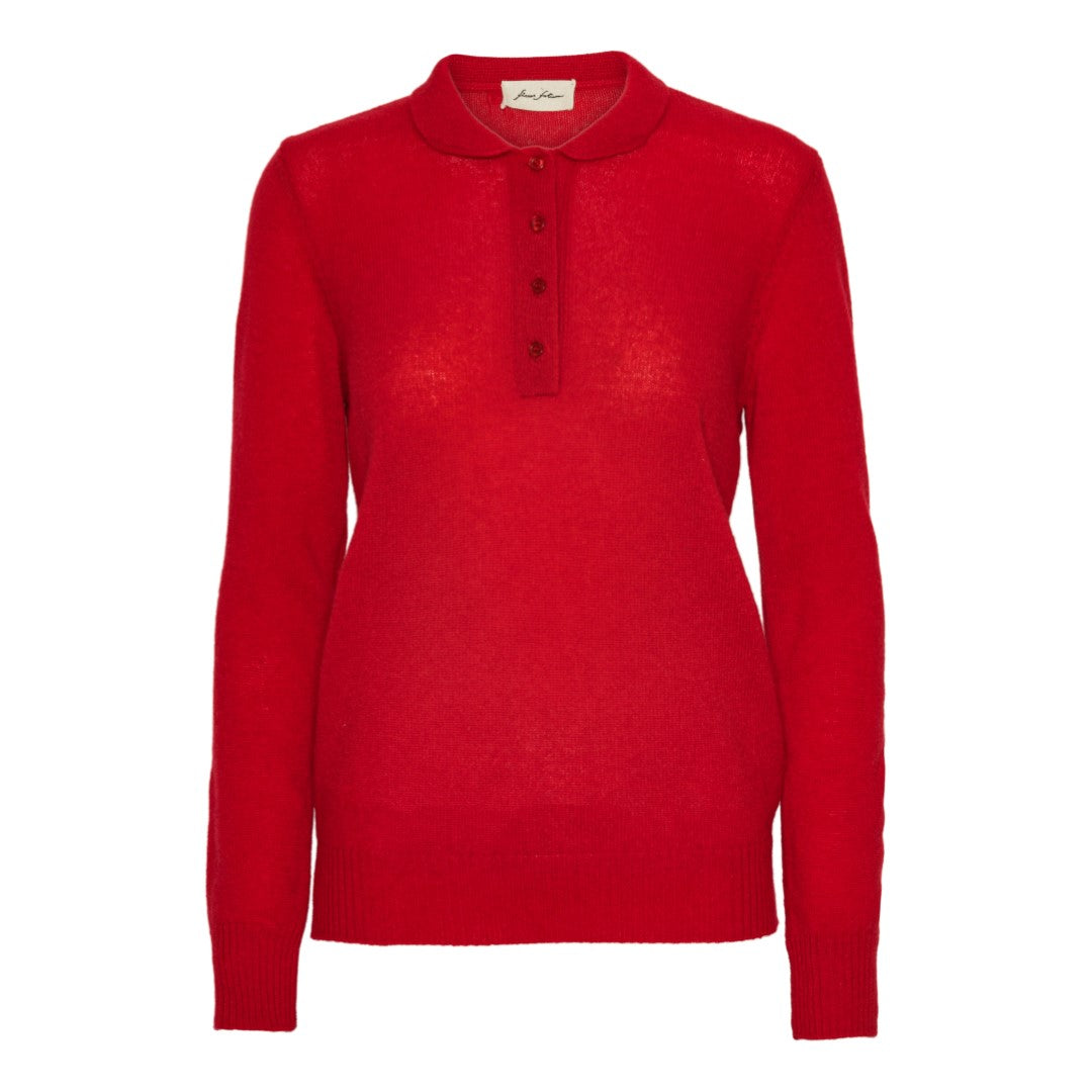 Cashmere Polo - Red