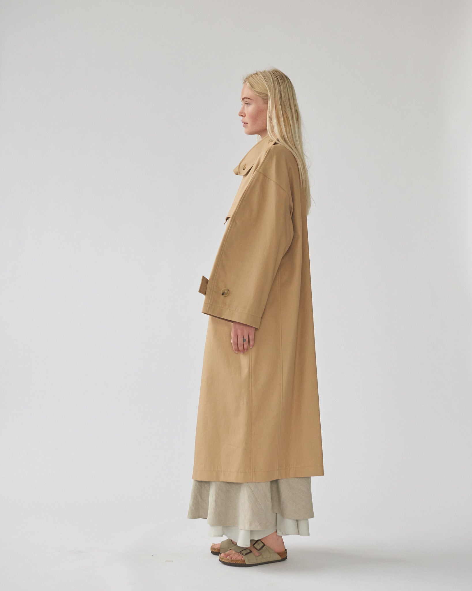 Water Resistant Trench Coat - Beige