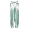 Trouville Pants - Green/White Stripes