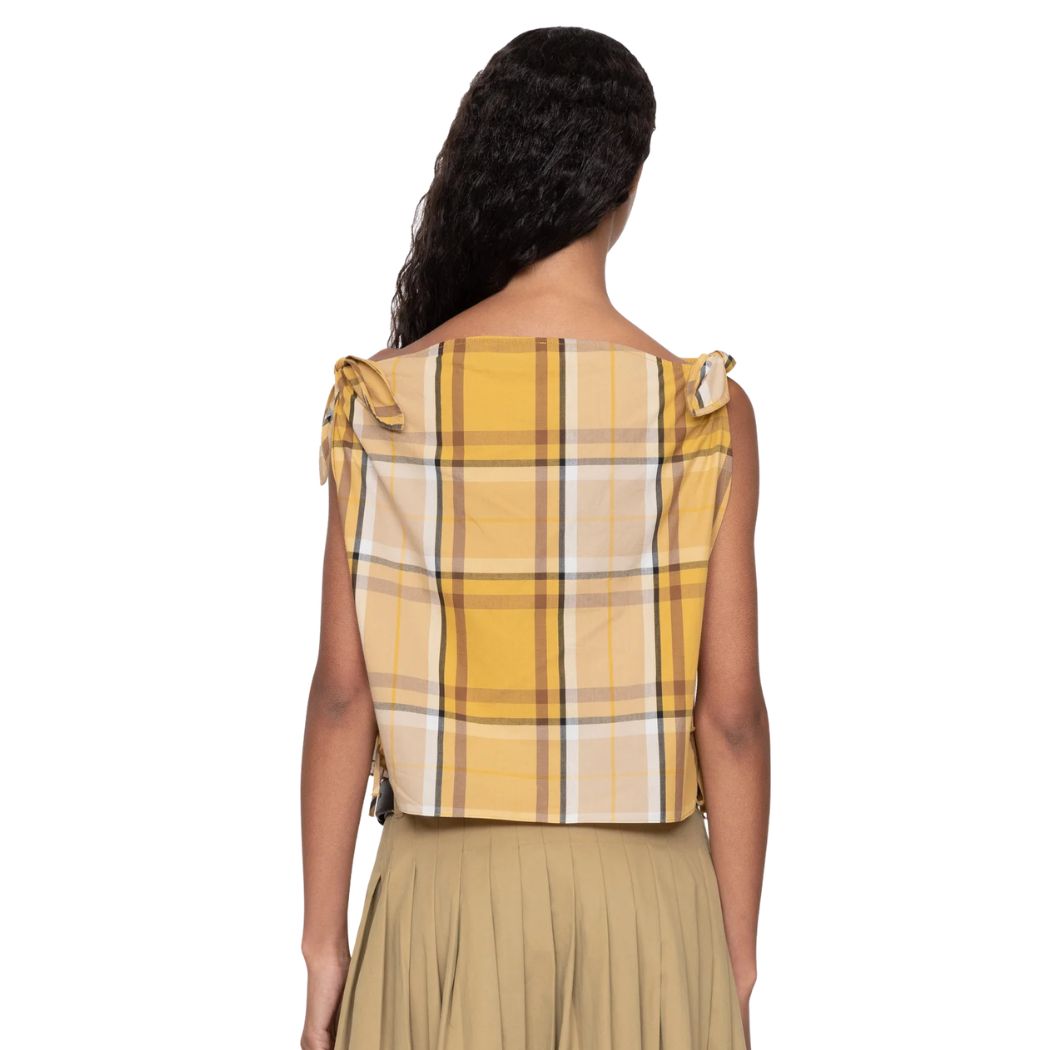 Copeland Plaid Top - Gul
