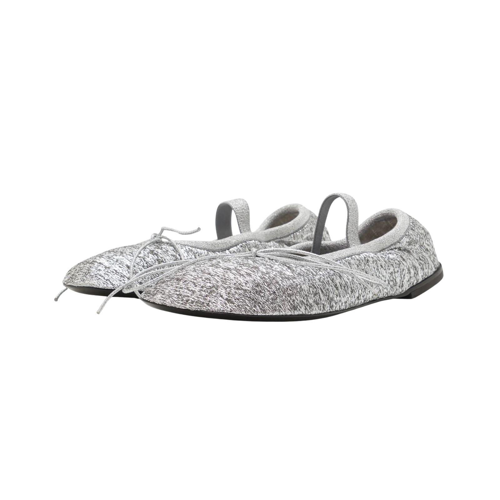 Glove Mary Jane Ballet Flat - Silver