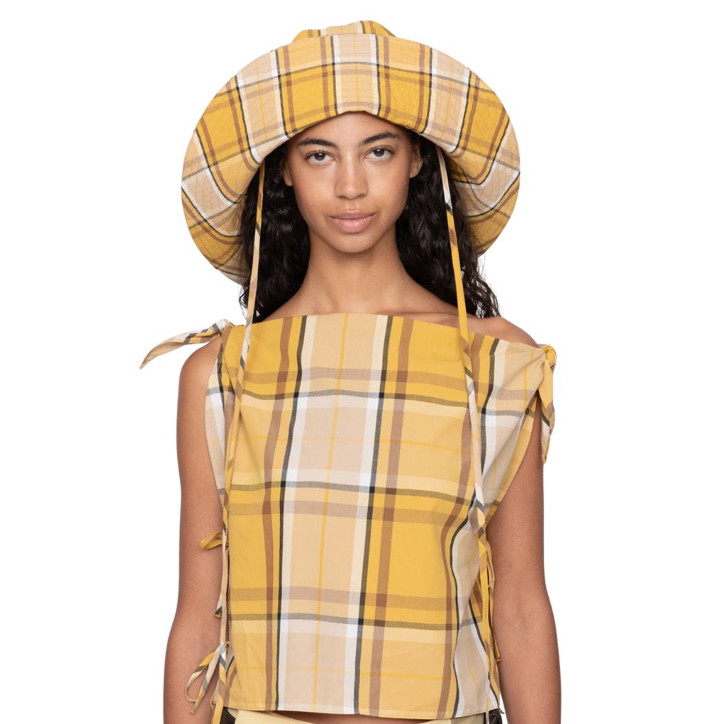 Copeland Plaid Hat - Gul