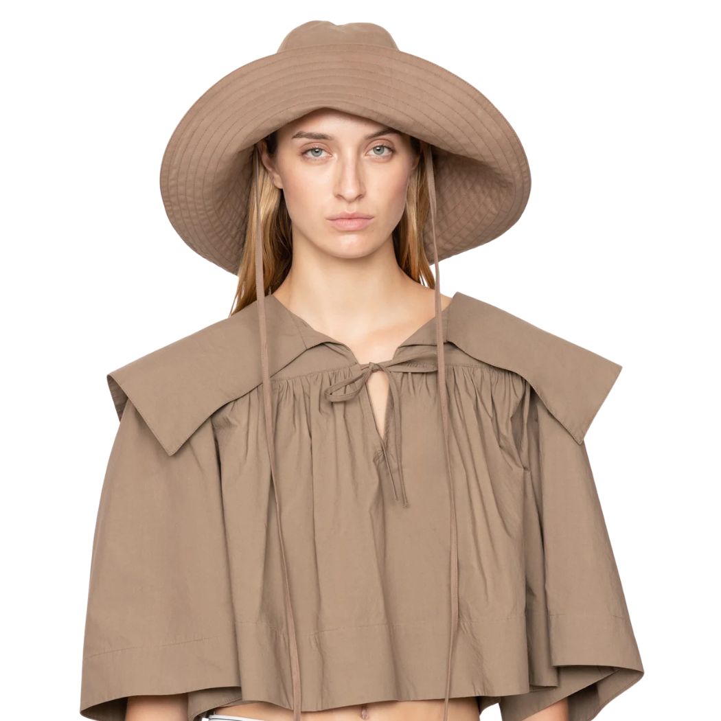 Lois Twill Hat - Taupe