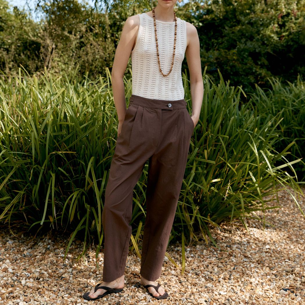 Japanese High Twisted Enya Bukser - Fog Purple