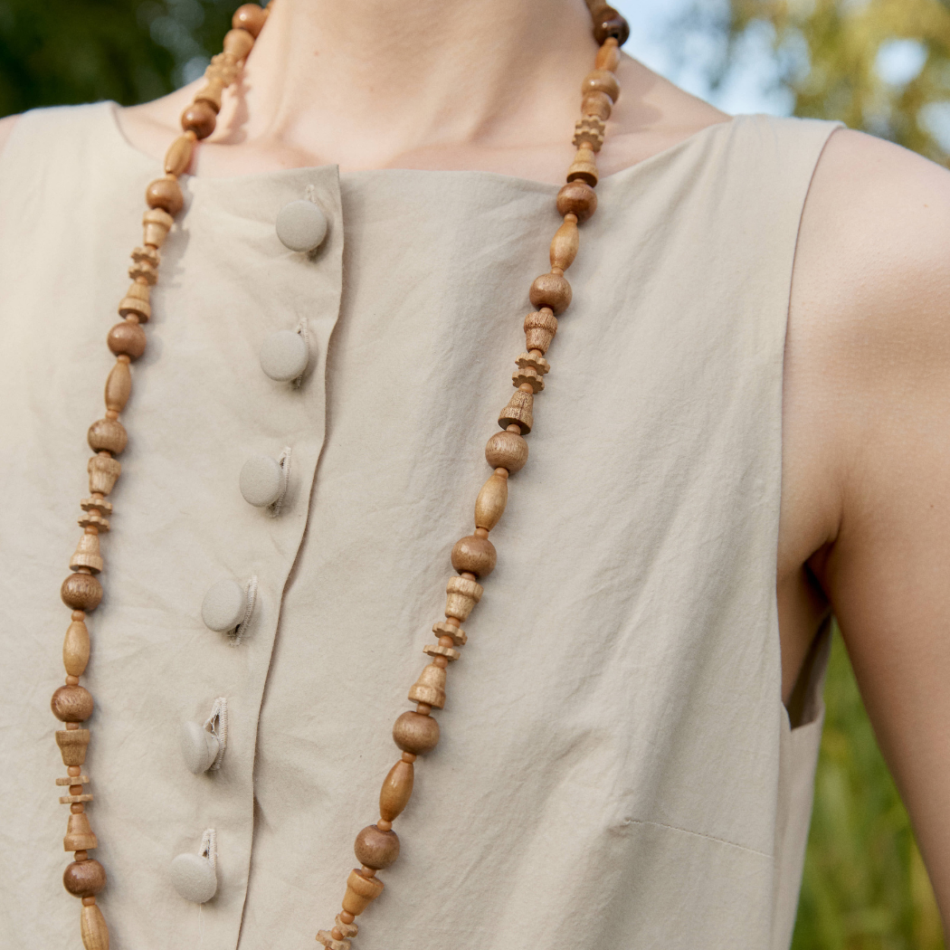 Japanese Typewriter Henry Dress - Oat