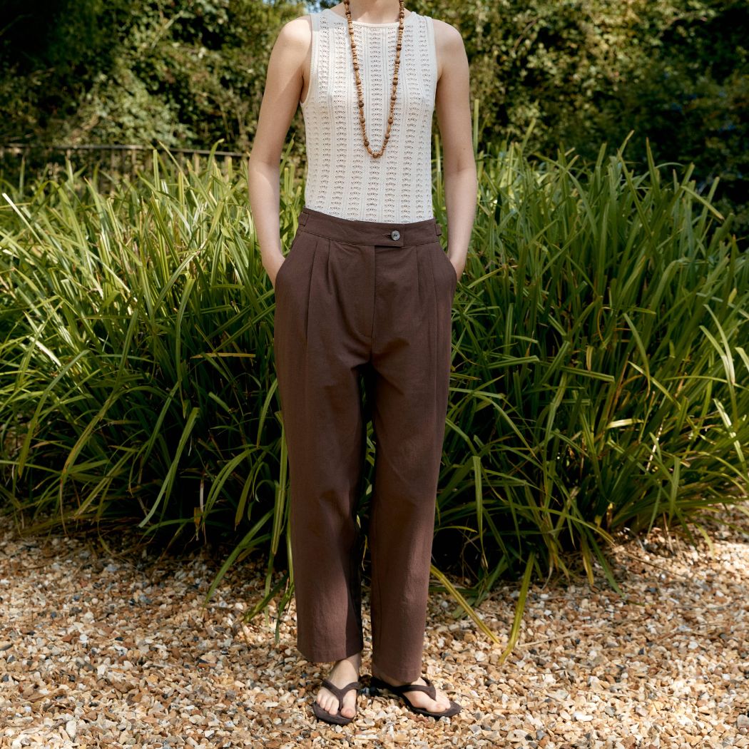 Japanese High Twisted Enya Bukser - Fog Purple