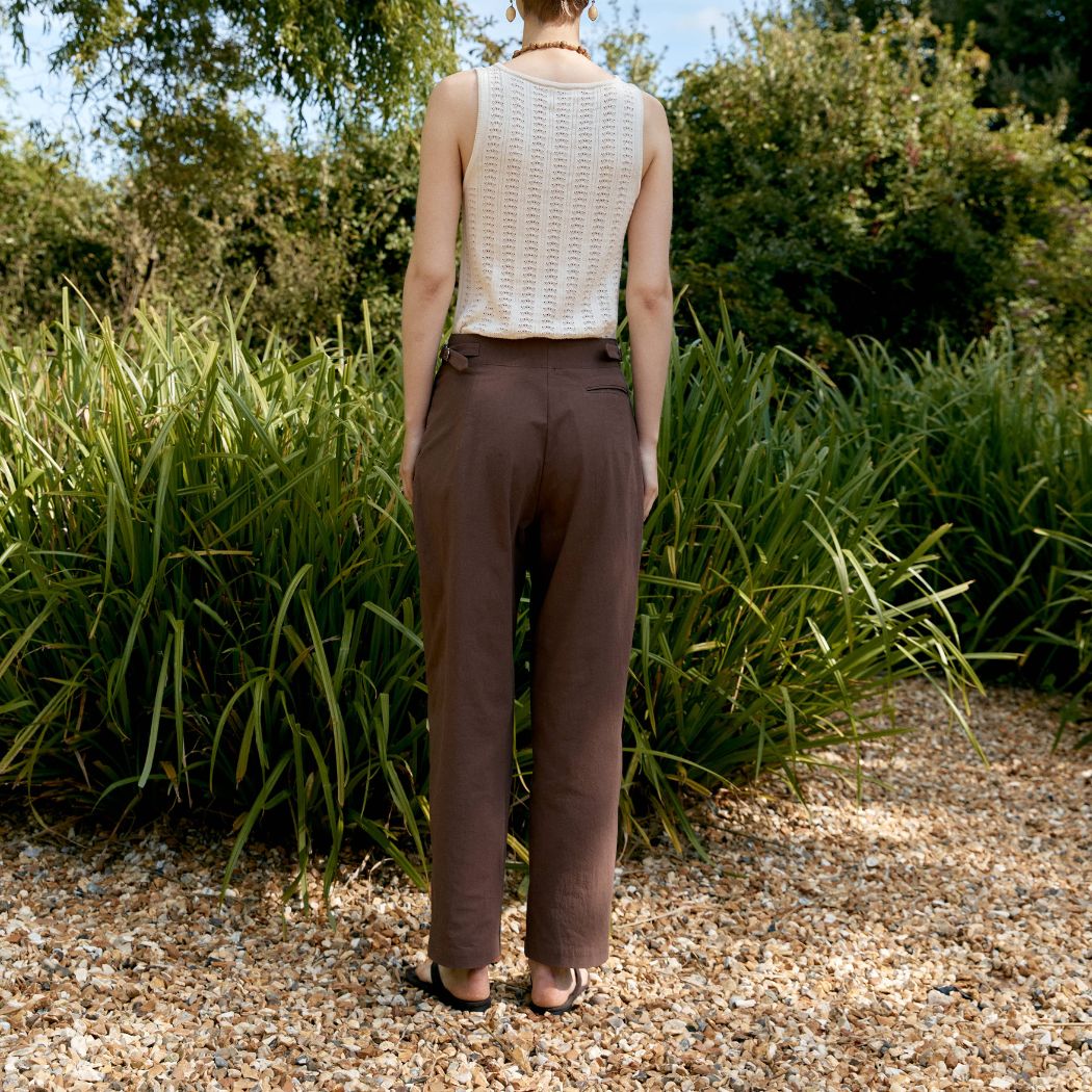 Japanese High Twisted Enya Bukser - Fog Purple