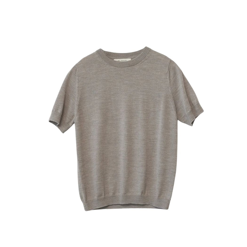 Merino knit t-shirt - Nature