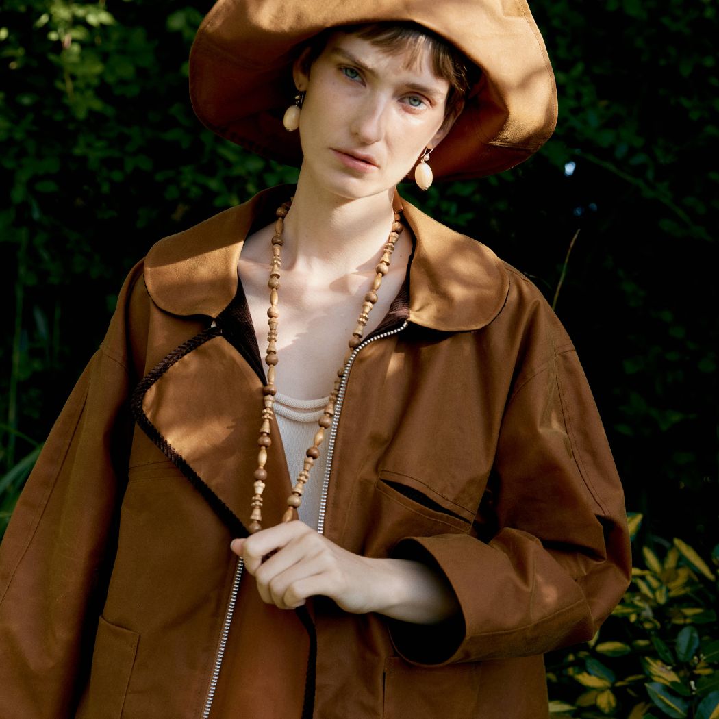 British Waxed Oilskin Jakke