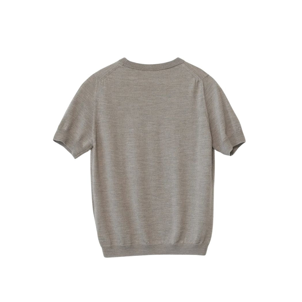 Merino knit t-shirt - Nature
