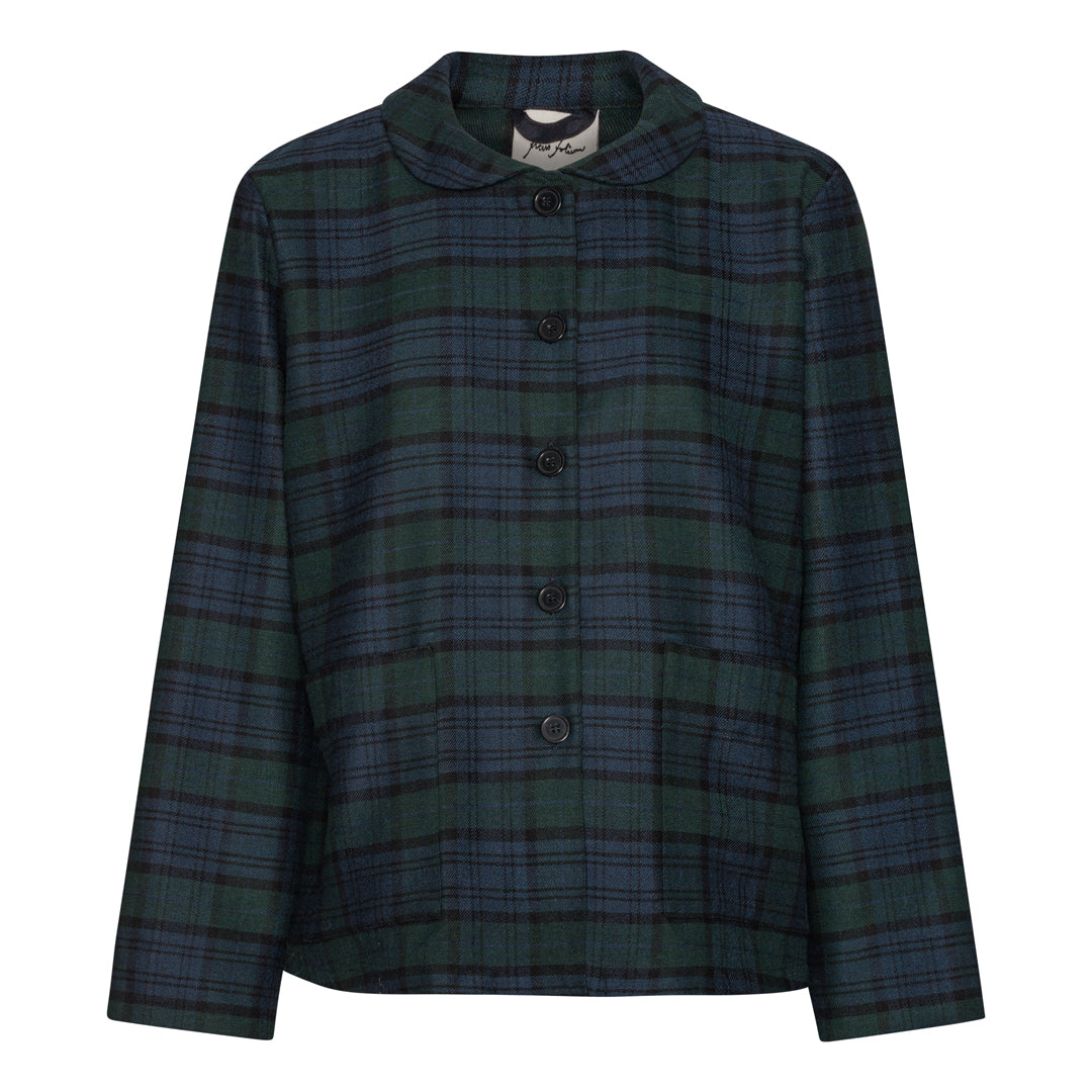 Sophie Shirt - Green &amp; Blue Check