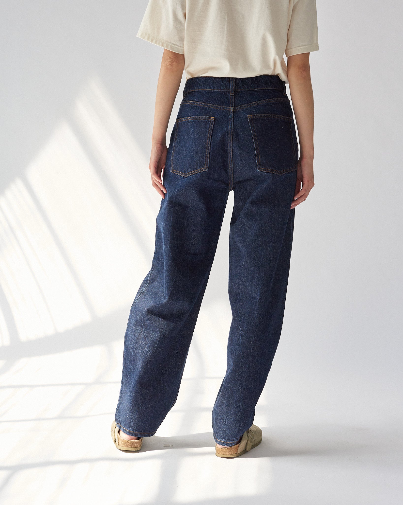 Hemp Barrel Jeans - Deep Blue