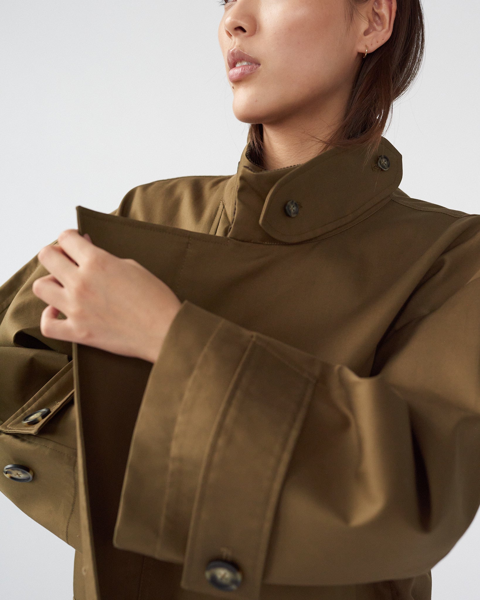 Water Resistant Trench Coat - Loden