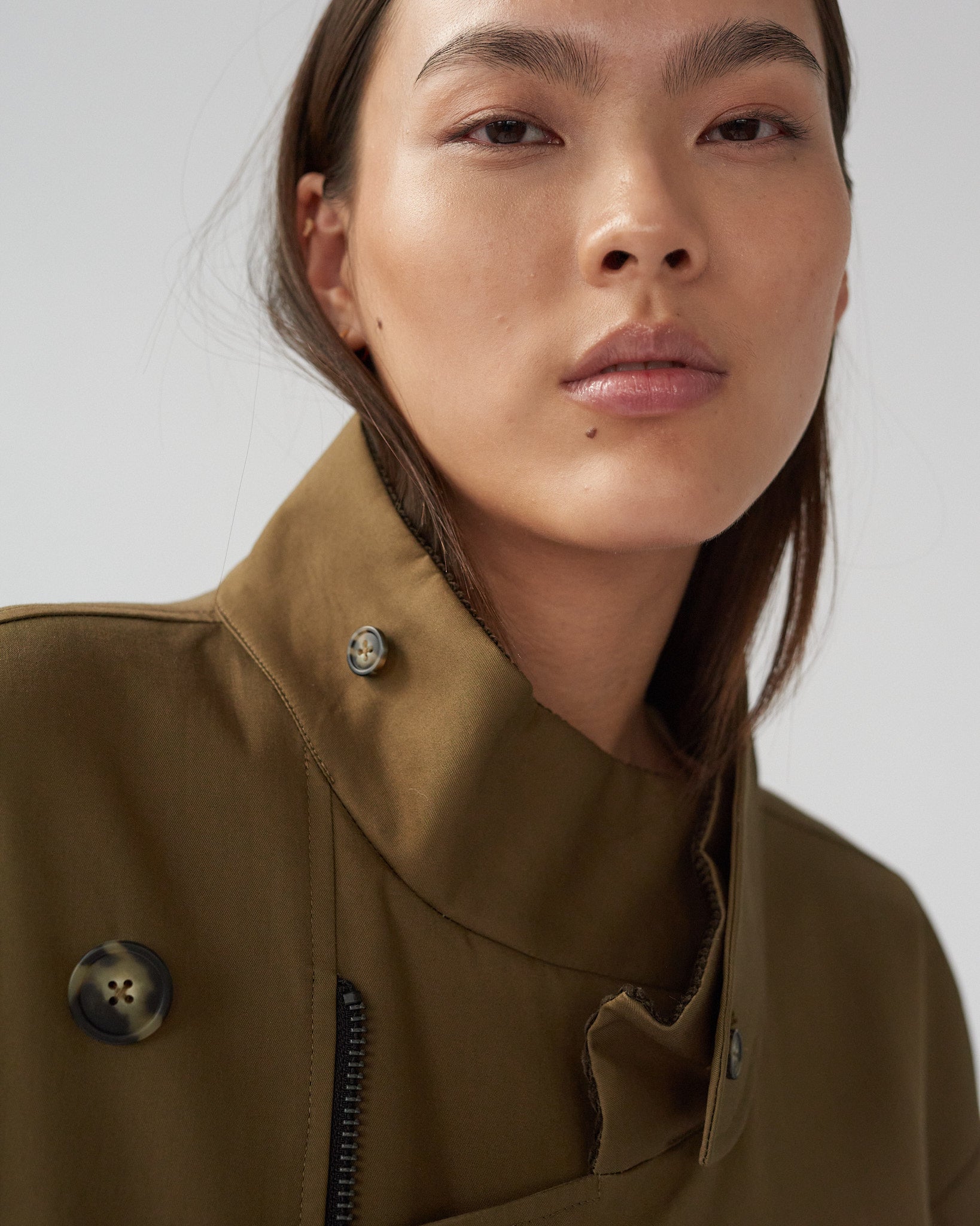 Water Resistant Trench Coat - Loden