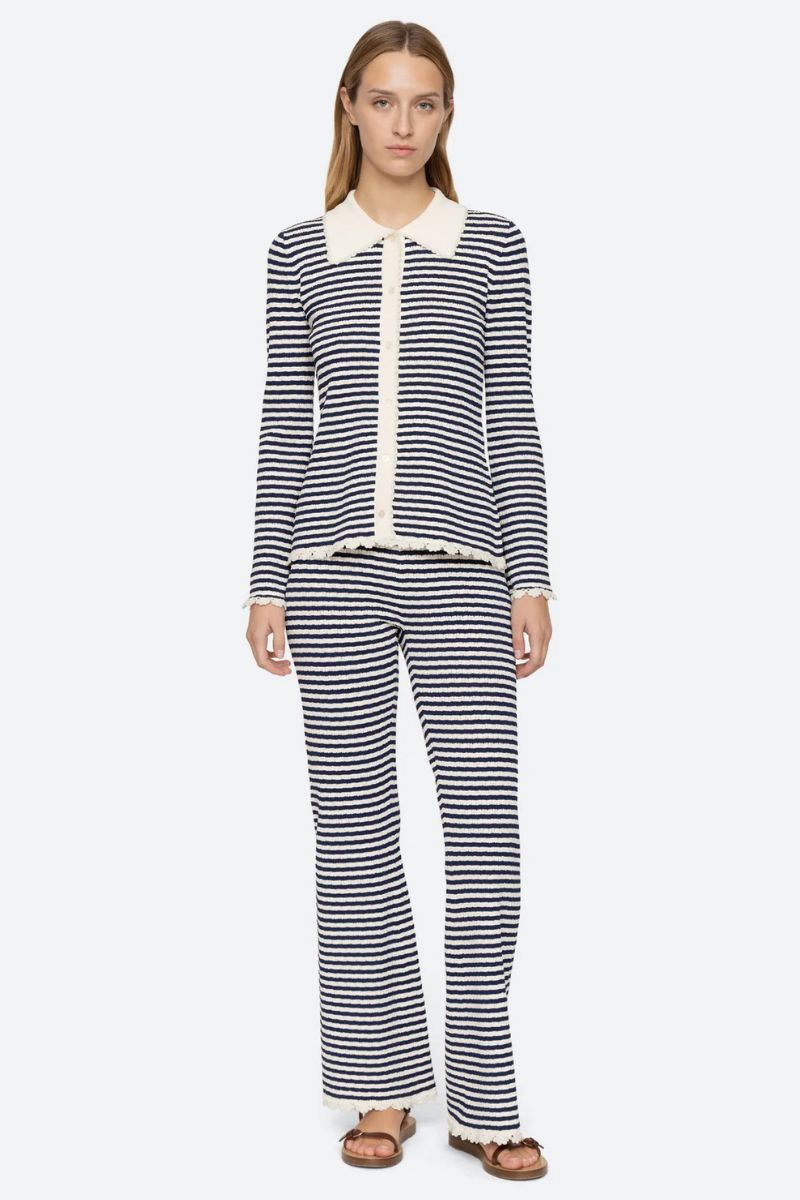 Addy Striped Knit Cardigan