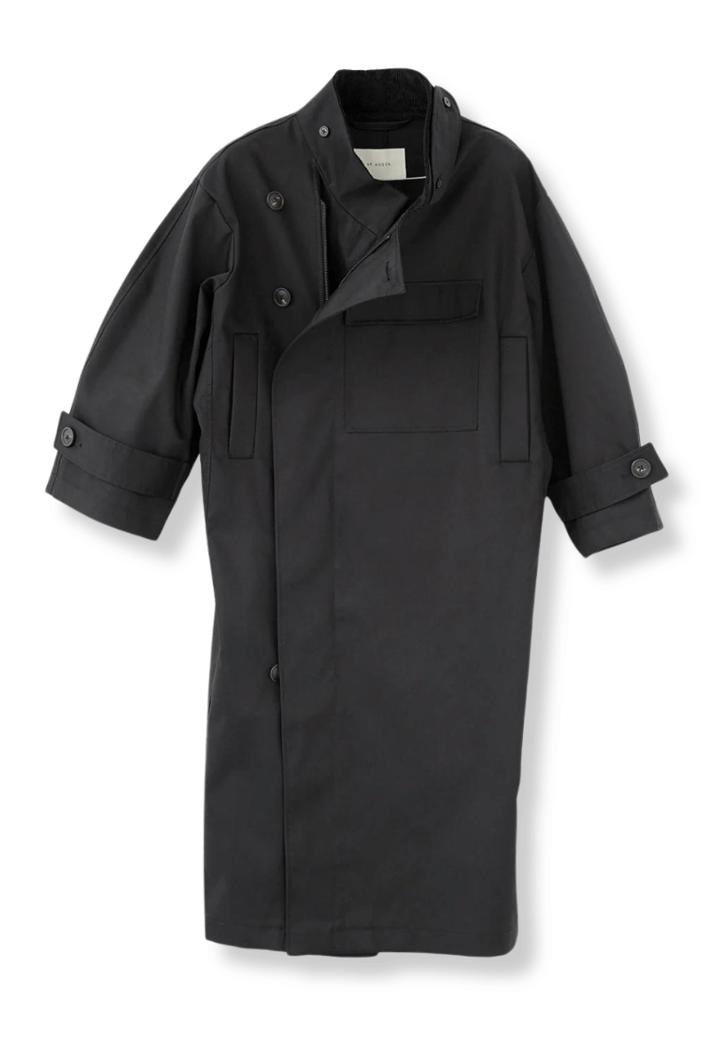 Water resistant Trench Coat - Black