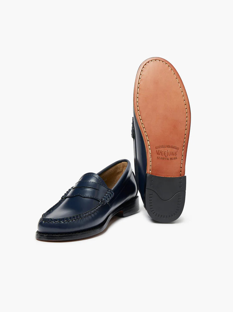 Weejun Penny Leather Shoes - Navy