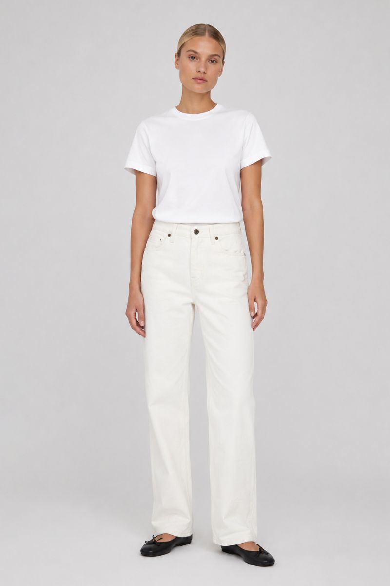 Billie Straight Jeans - Ecru