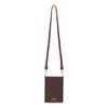 Leather Phone Bag - Chocolate