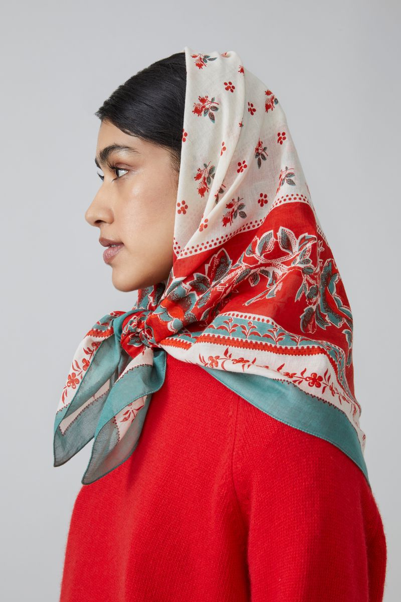 Cotton Foulard no.796 - Poppy