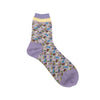 Dancing Tulips Strømper - Lavender - Str. 36-40