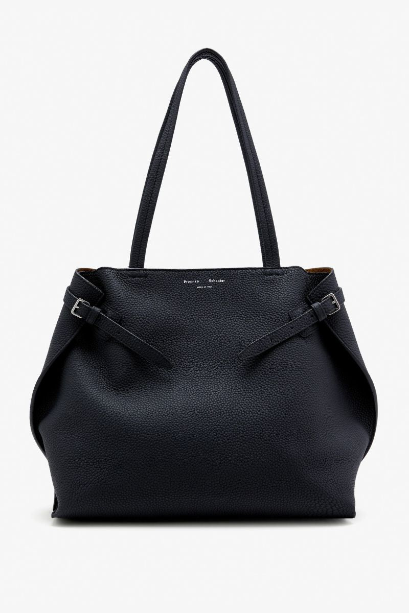 Days Tote in Pebbled Calf Skin - Black
