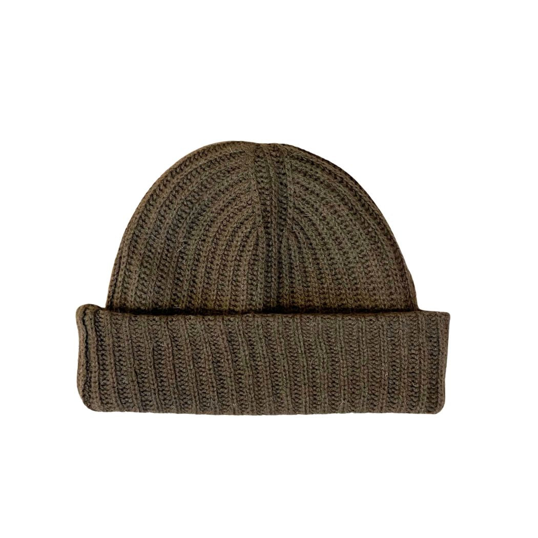 Billie Cashmere Beanie - Oliven