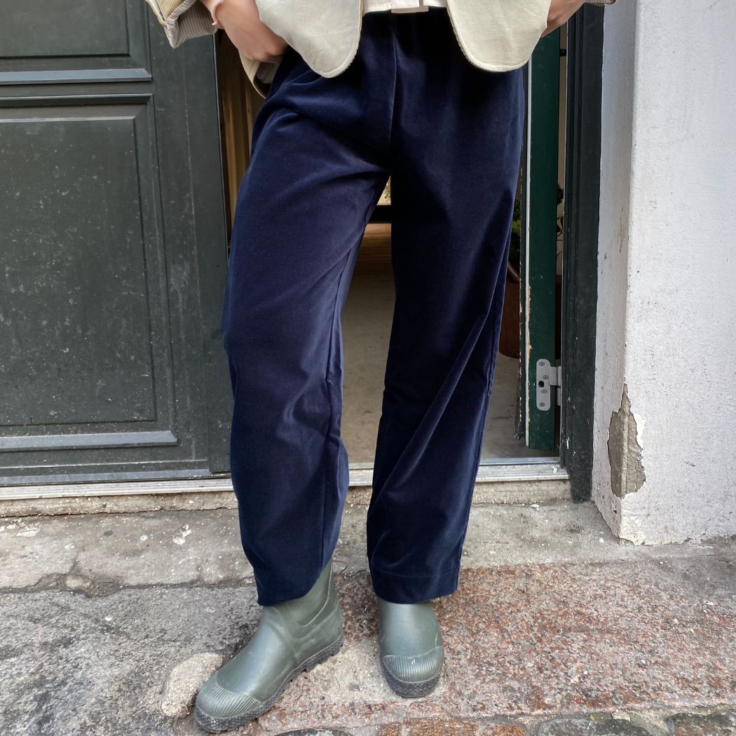 May Pants - Navy Velvet