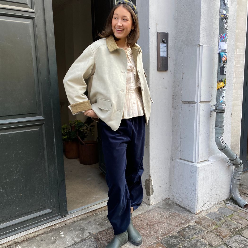 May Pants - Navy Velvet