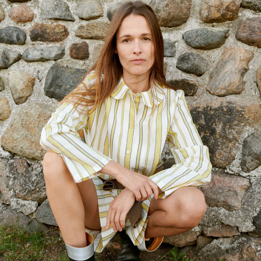 Sine Skjorte - Yellow Stripes