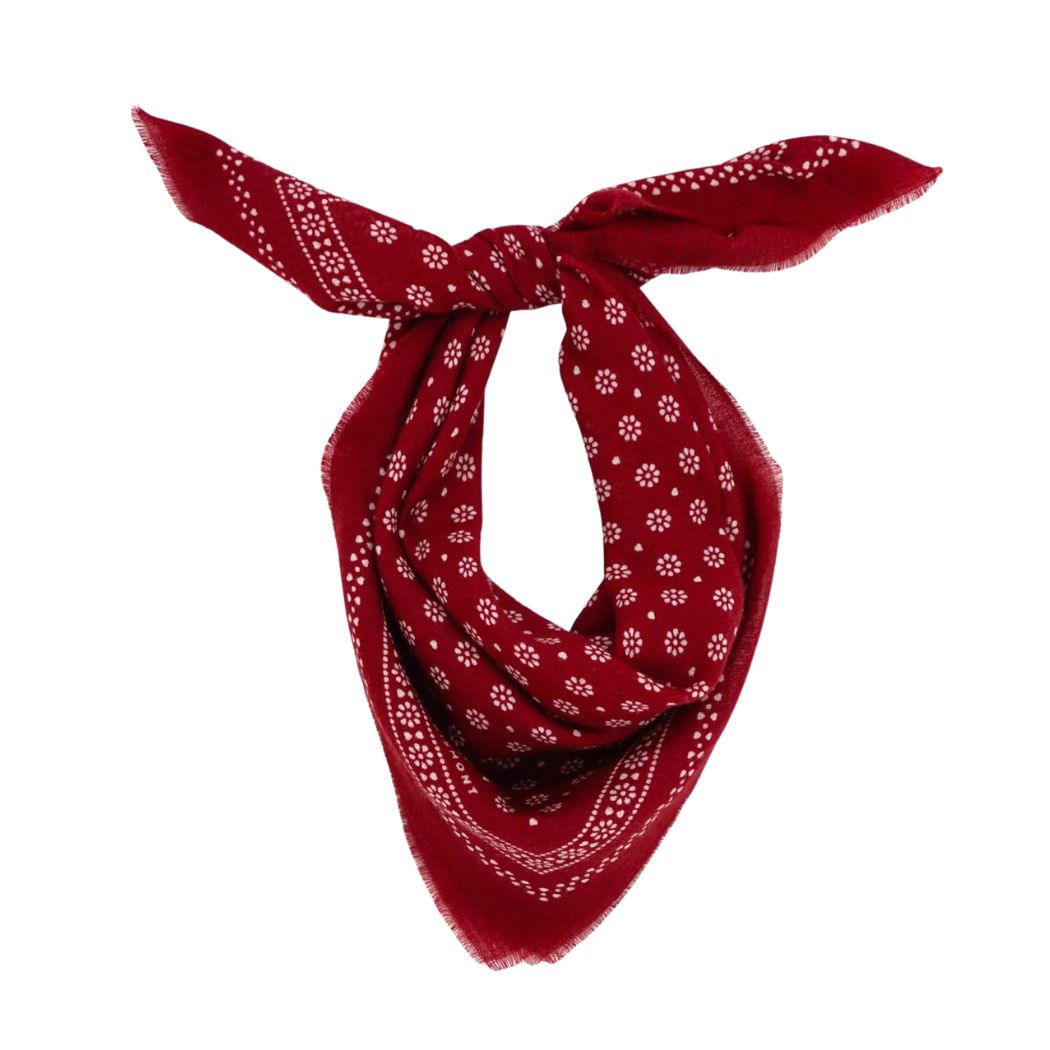 Wool Foulard no.676 - Red Wine