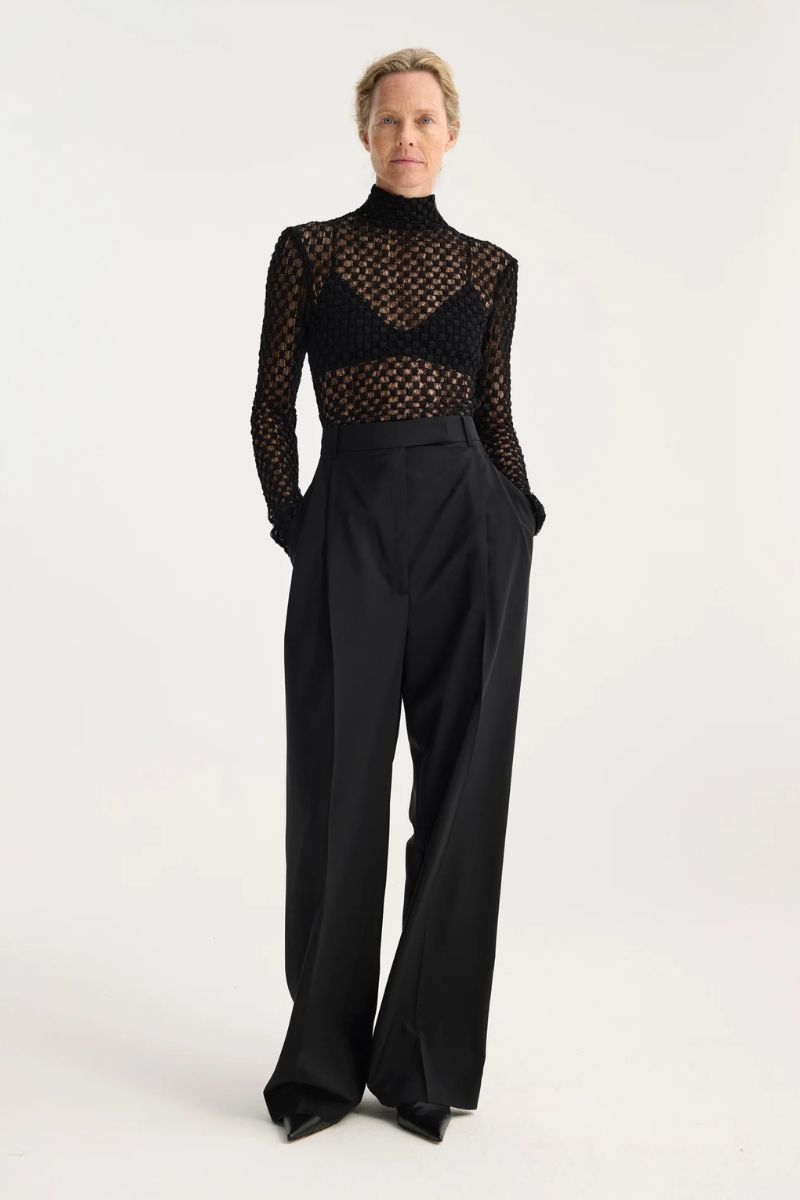 Geometrical Lace Top