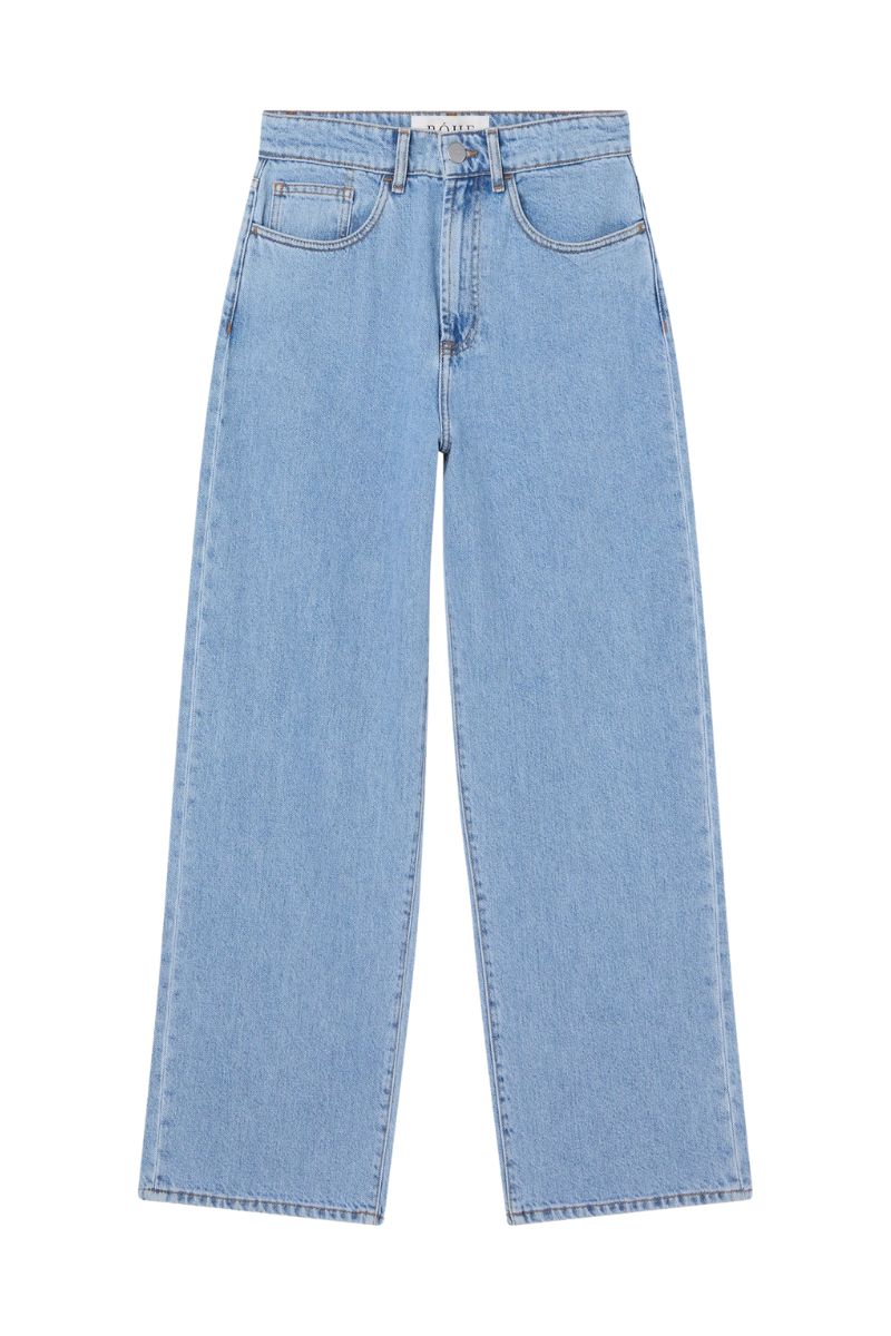 Low waist wide leg denim