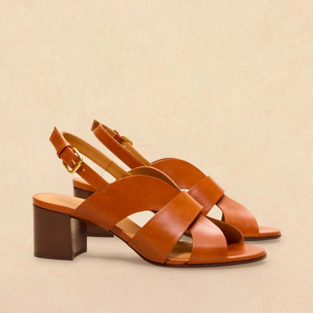 Sandals no.551 - Cuir - Cognac