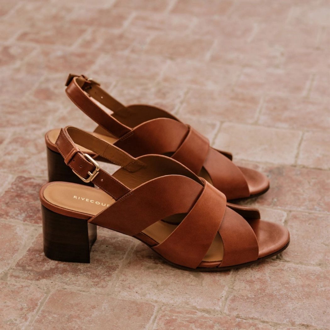 Sandals no.551 - Cuir - Cognac