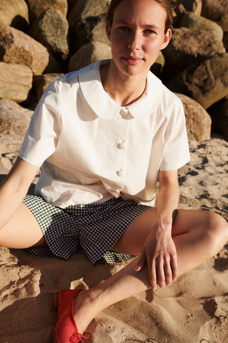 Sophie skjorte - short sleeve - Cream