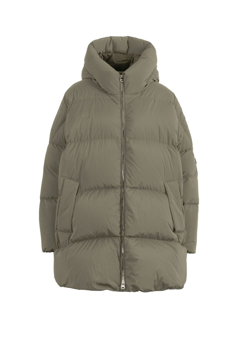 Dua Down Coat - Muted Olive