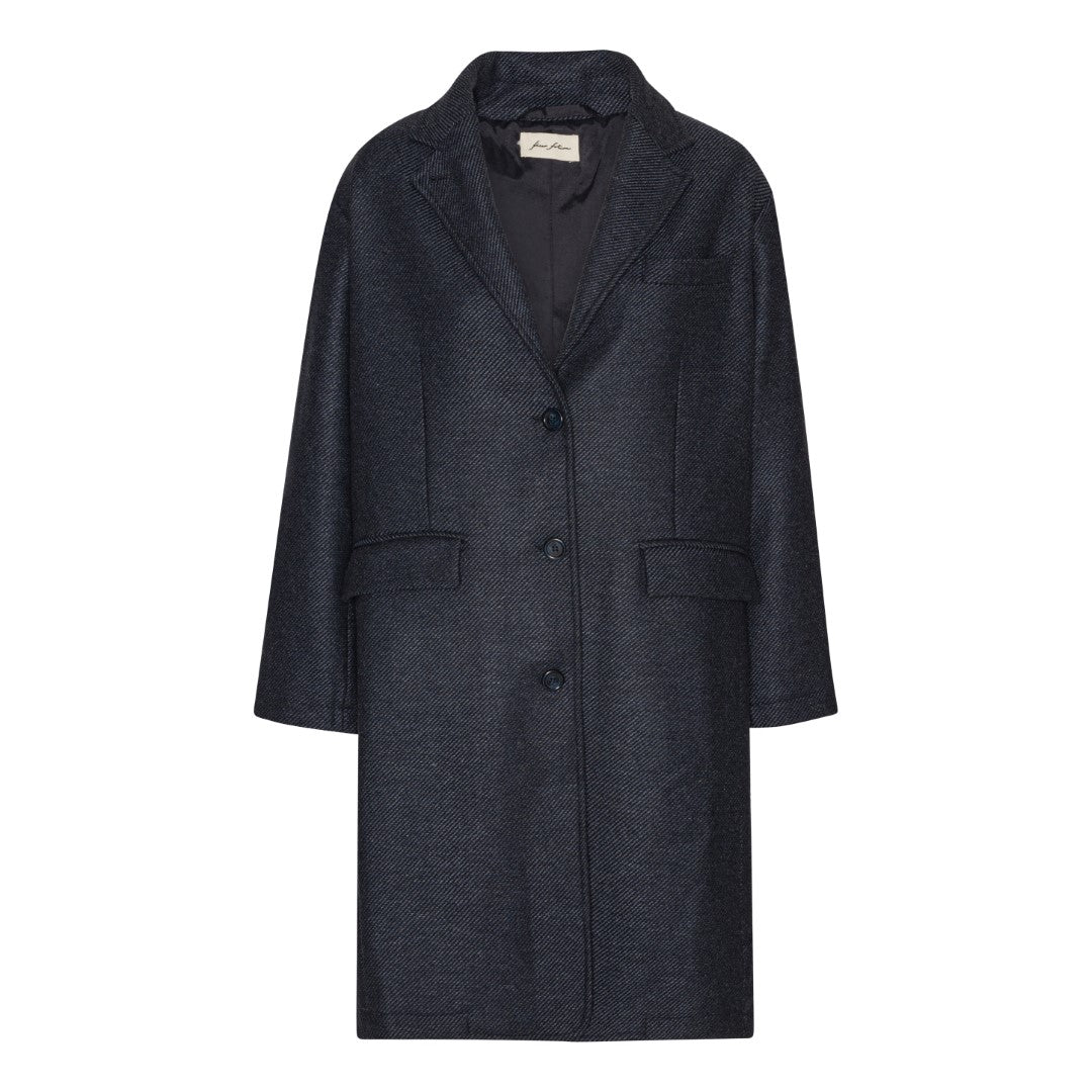 Venice Coat - Blue Striped