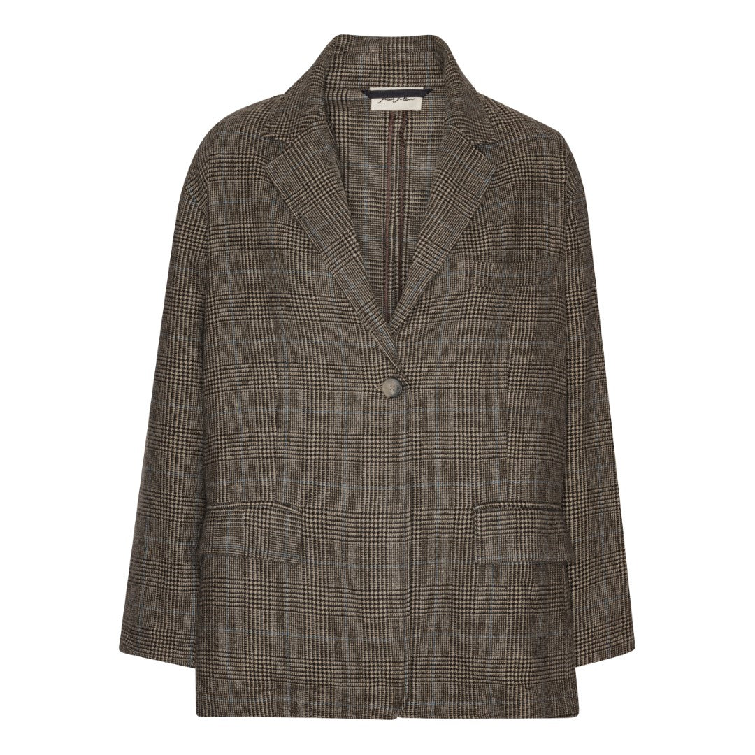 Venice Cashmere Jacket - Black &amp; Brown