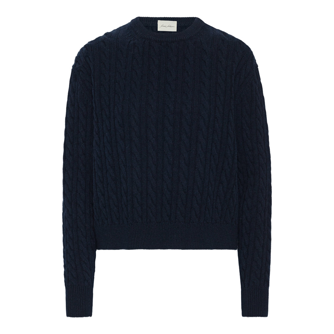 Cable Knit - Grey Melange