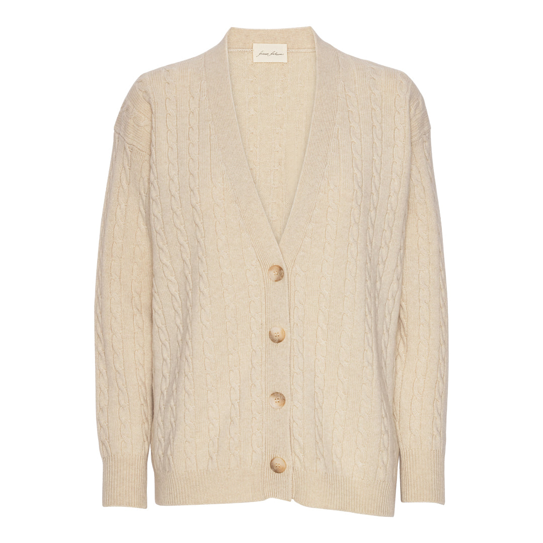 Cable Cardigan - Crema